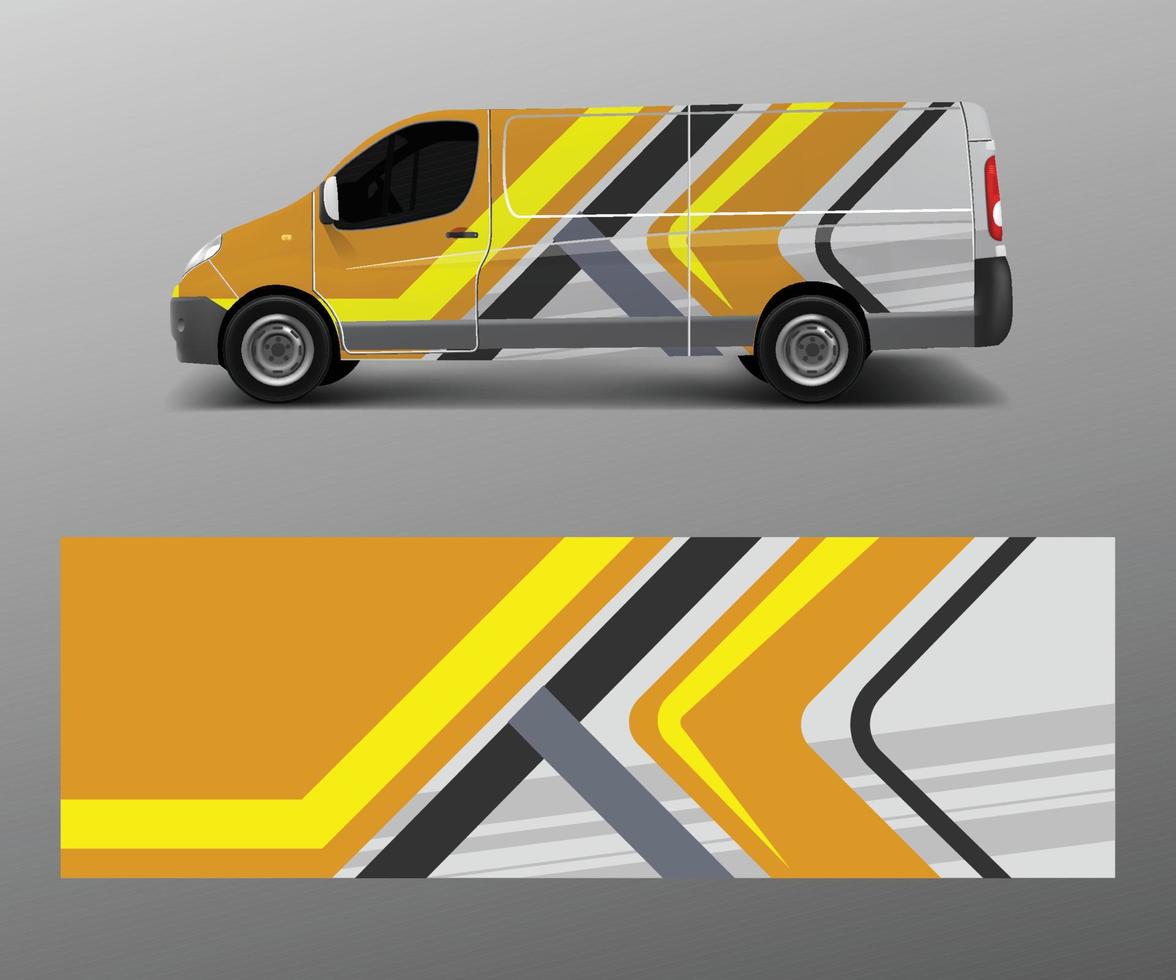 Car decal van designs . Wrap designs template vector. vector