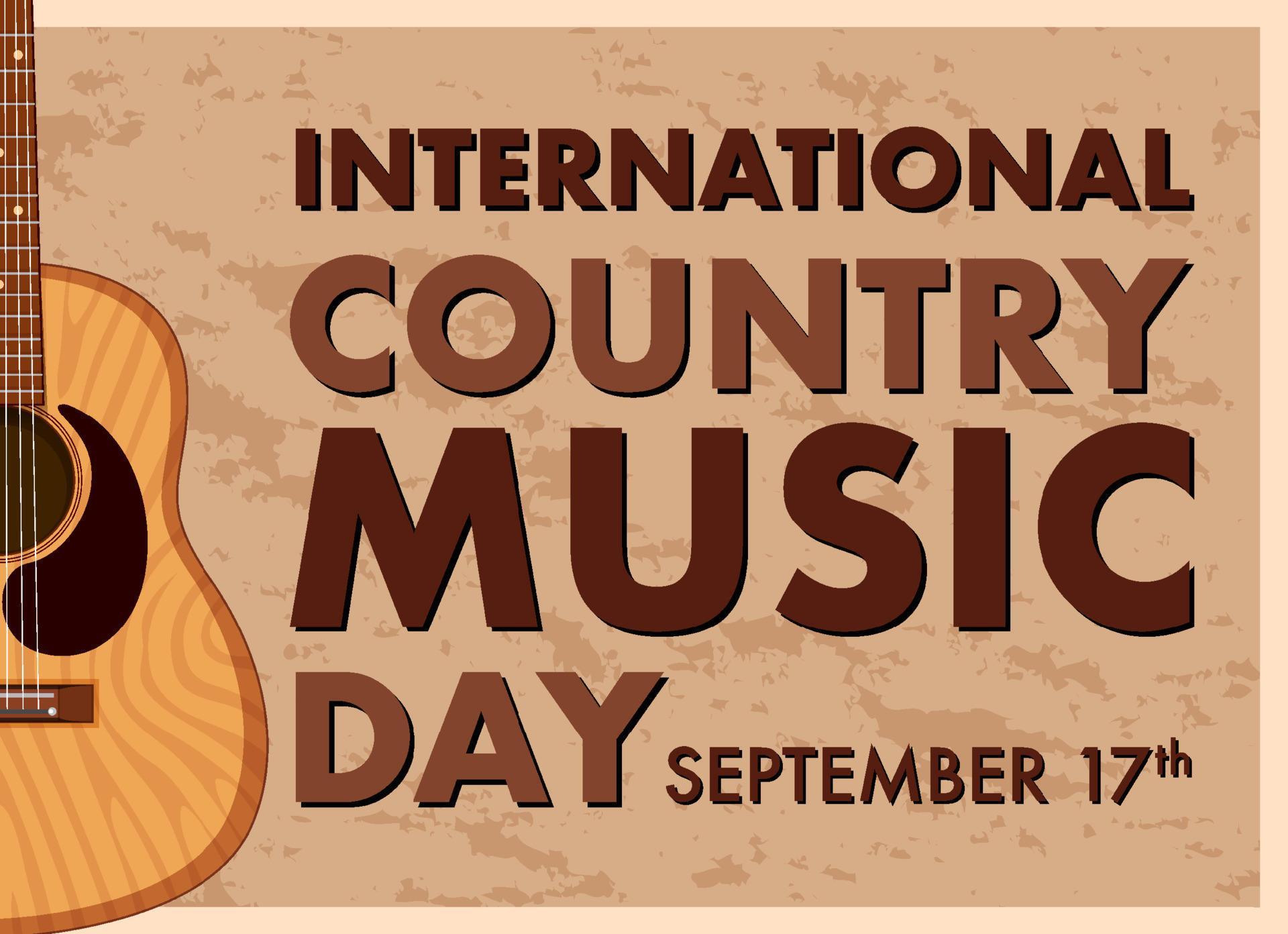 International Country Music Day 11743577 Vector Art at Vecteezy