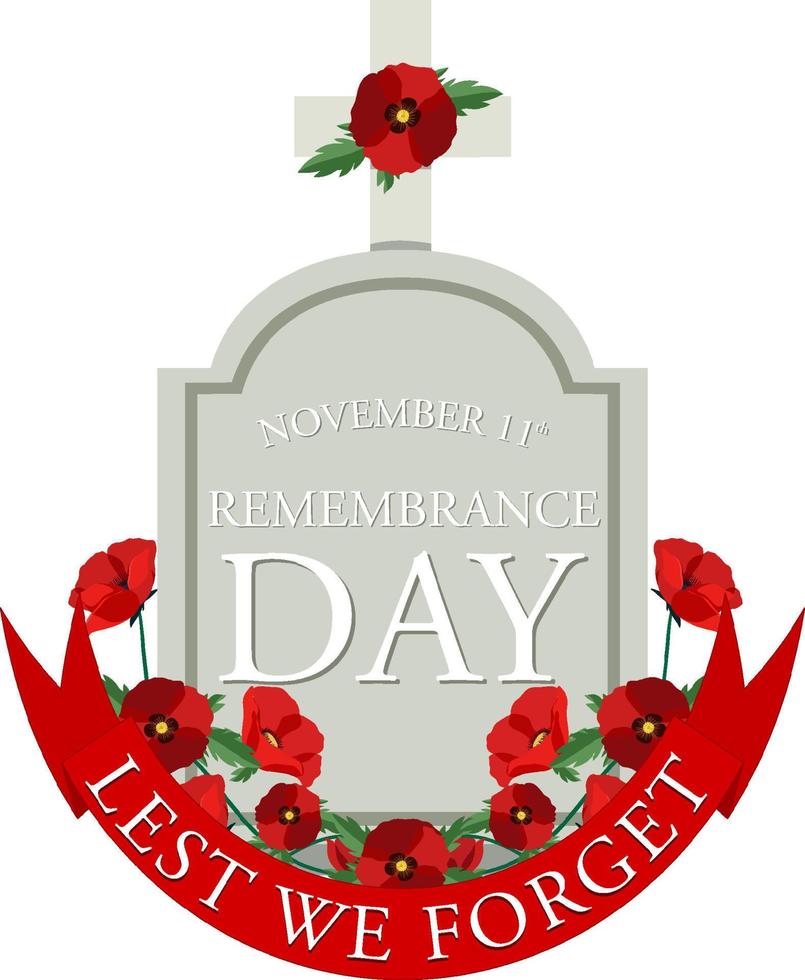 Remembrance Day Logo Design vector