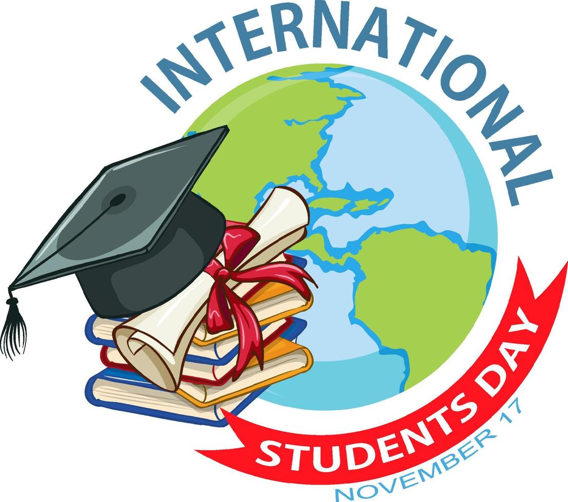 International Students Day Banner Design vector
