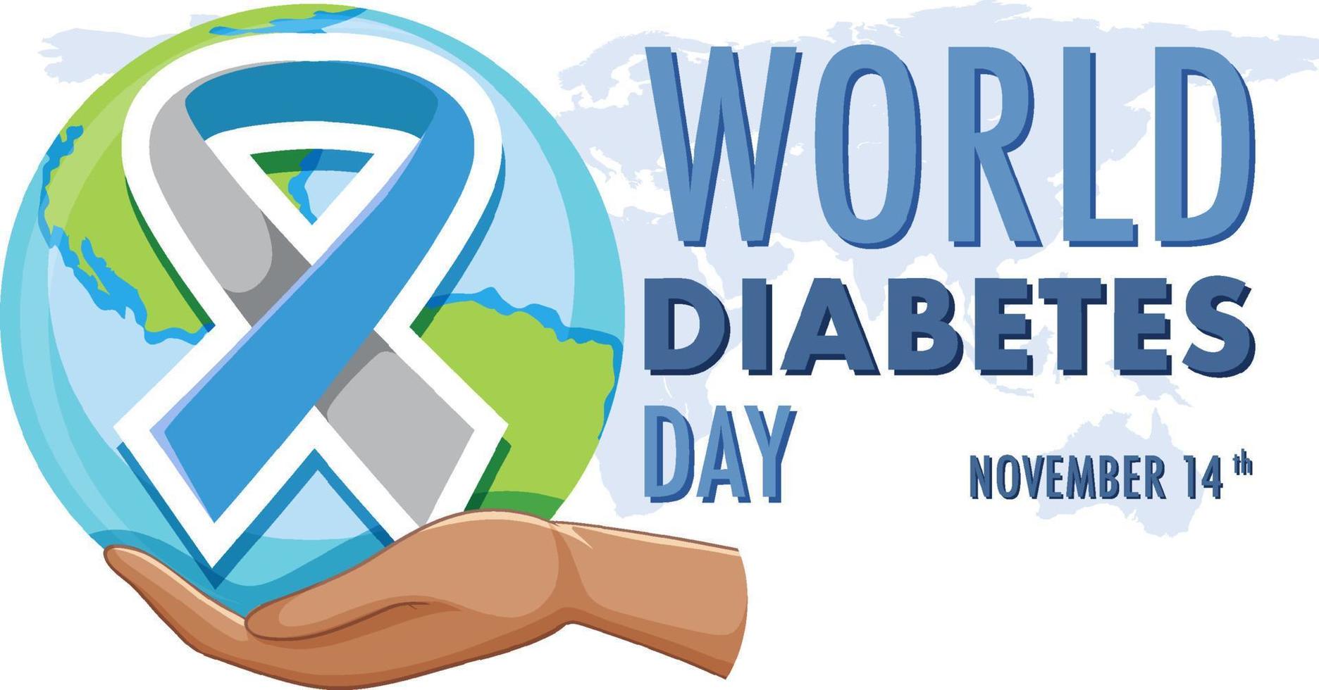 World Diabetes Day Logo Design vector