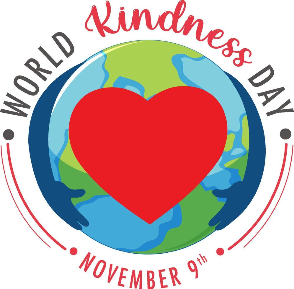 World Kindness Day Poster Design vector