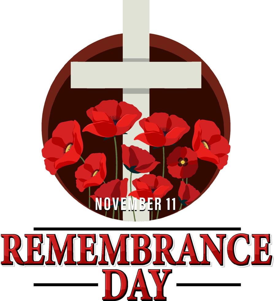 Remembrance Day Logo Design vector