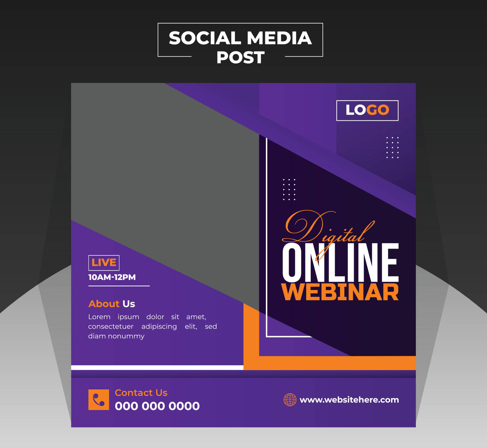 Modern digital online webinar design template for business ecommerce ... Circuit Diagram