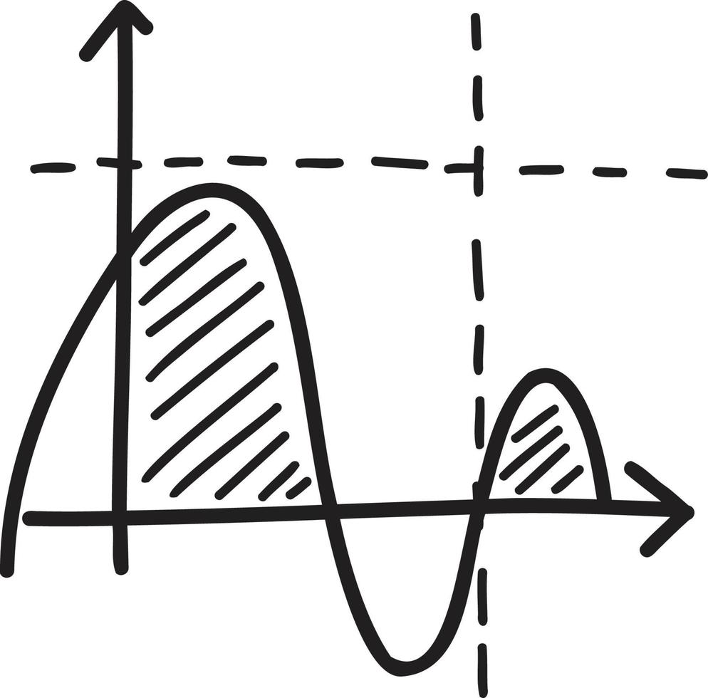 Hand Drawn graph illustration vector