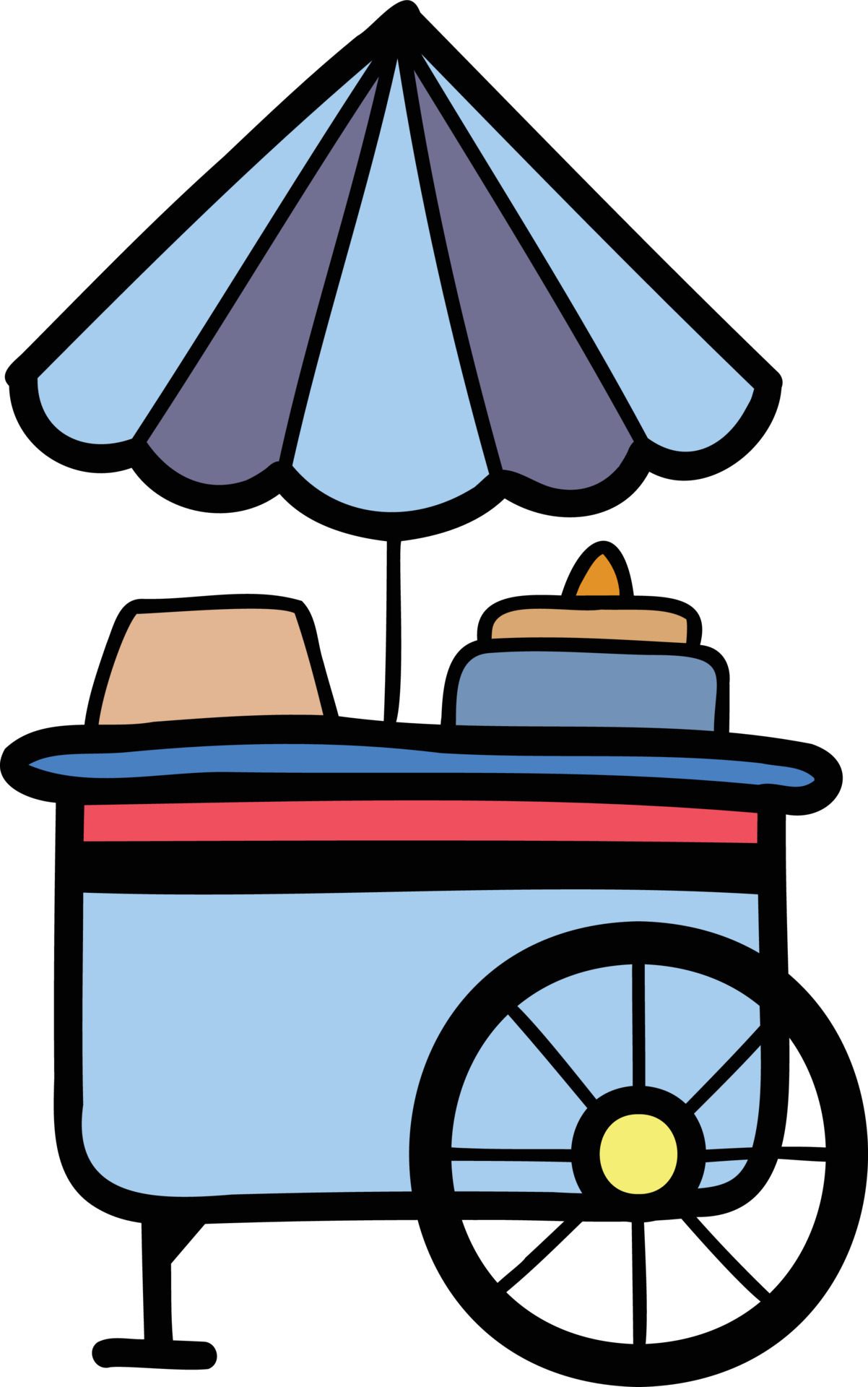 Hand Drawn Food Cart illustration 11745779 Vector Art at Vecteezy