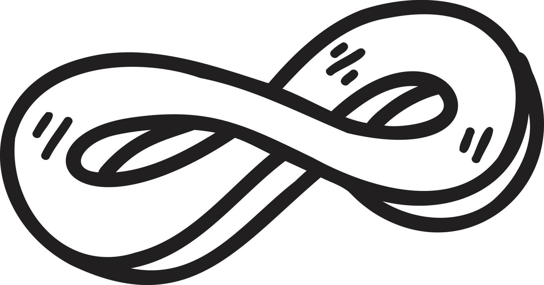 Hand Drawn infinity sign illustration vector