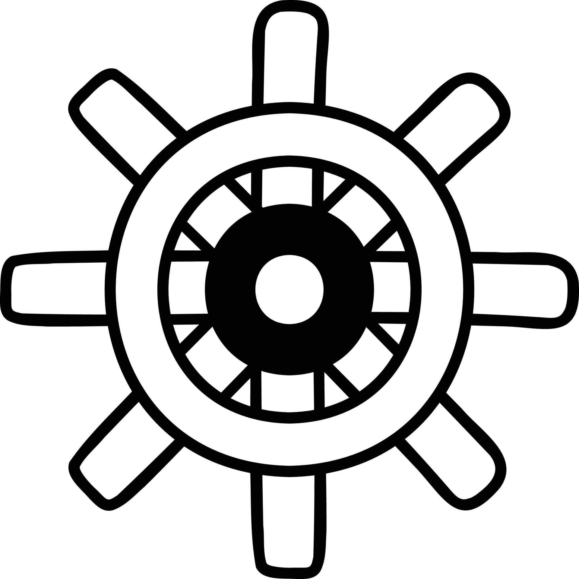 Hand Drawn boat steering wheel illustration 11746024 Vector Art at Vecteezy