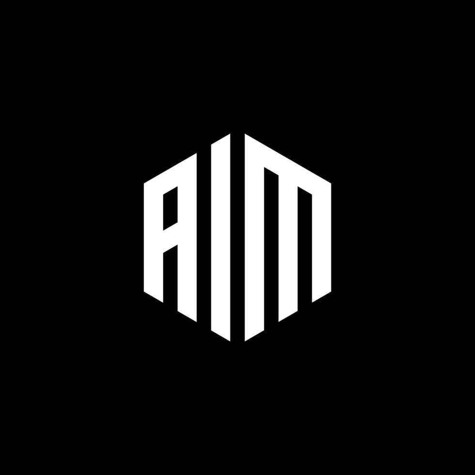 AIM Letter Logo Design polygo... vector