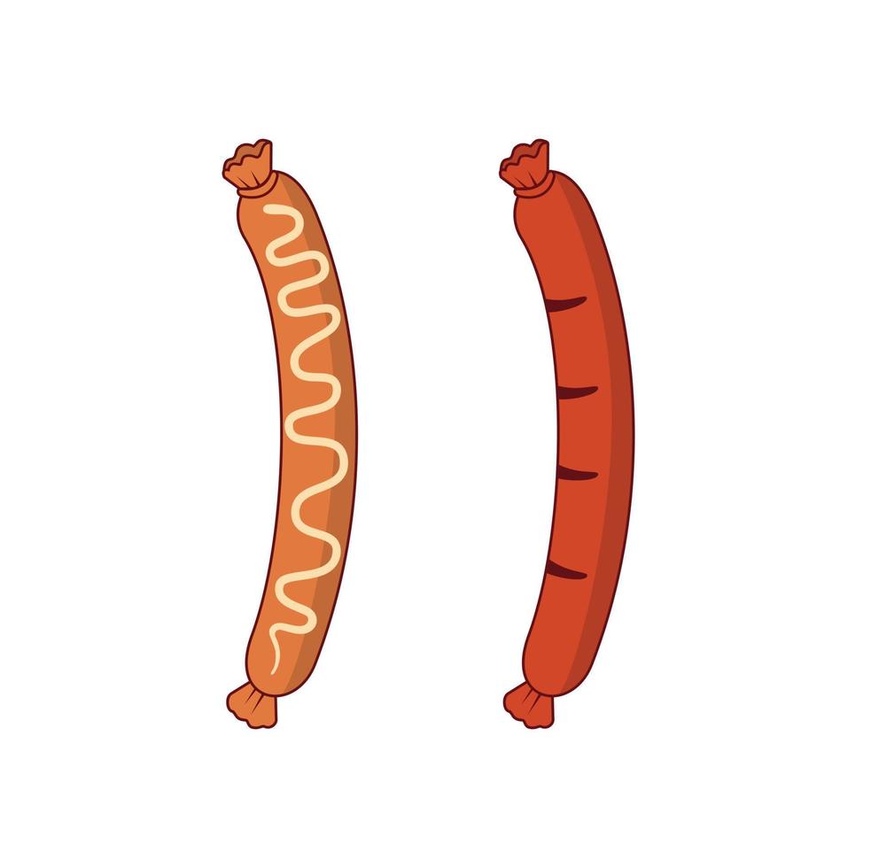 Sausage Cartoon design illustration vector