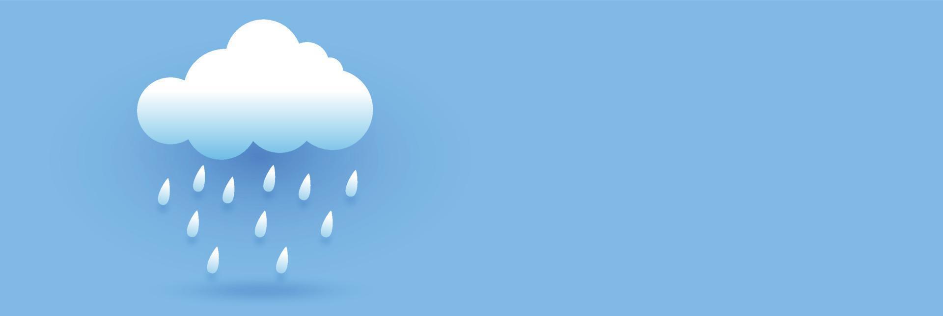 fuertes lluvias en el cielo oscuro, temporada de lluvias, nubes y tormentas, fondo natural del clima, desastre natural de inundaciones, ilustración vectorial. vector