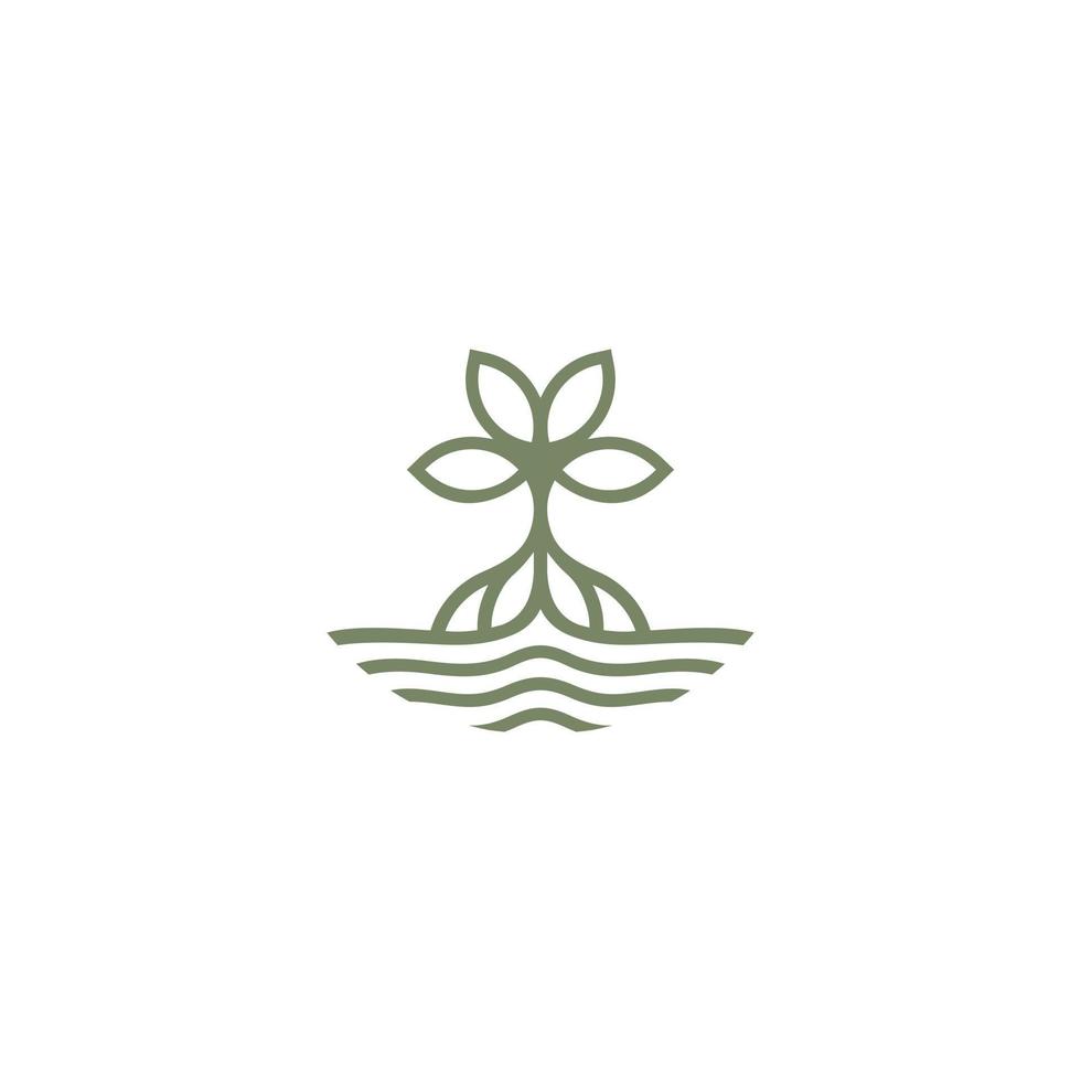 plant logo vector icon illustration