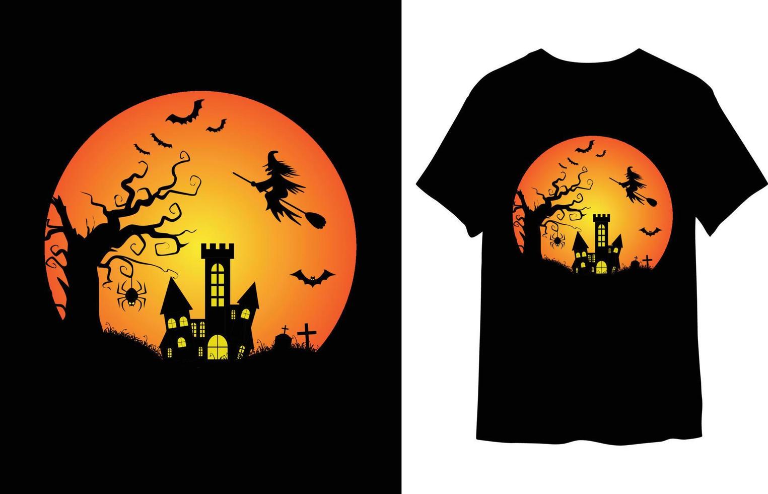 diseño de camiseta de halloween vector