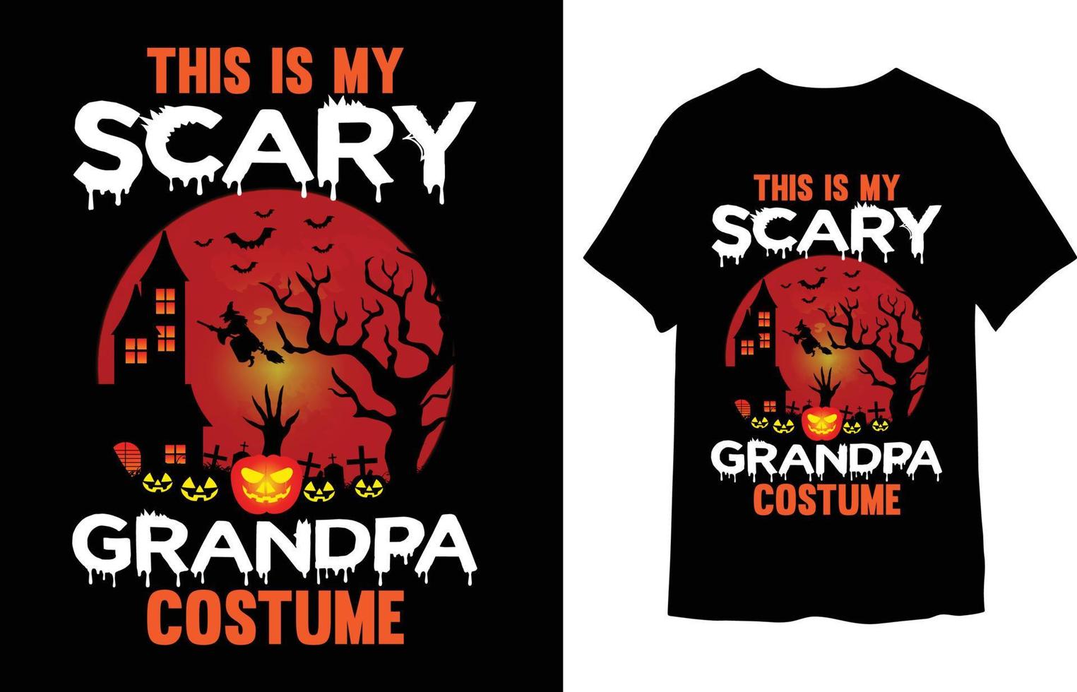 This is my scary granpa costume vector