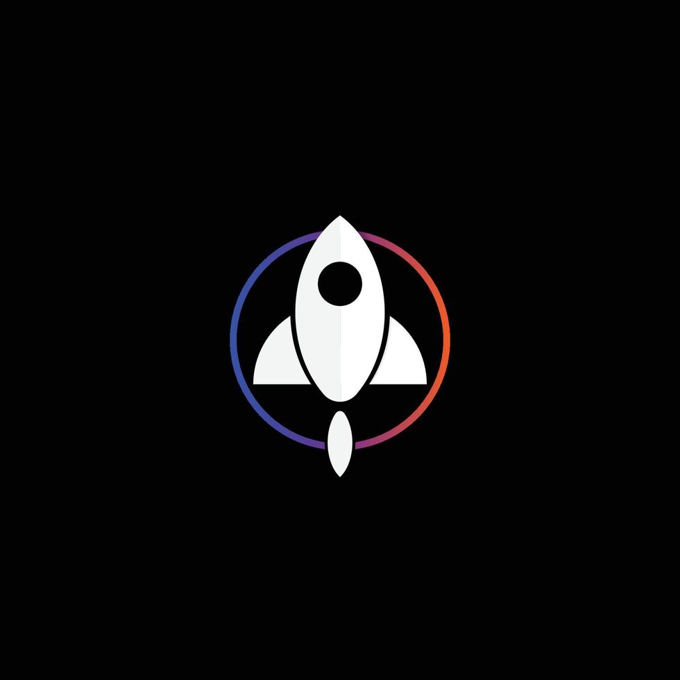 rocket logo vector