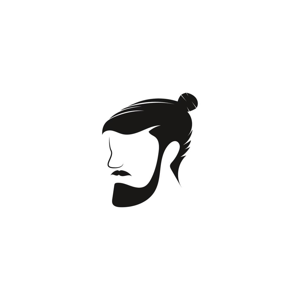 ilustración de vector de icono de cabello