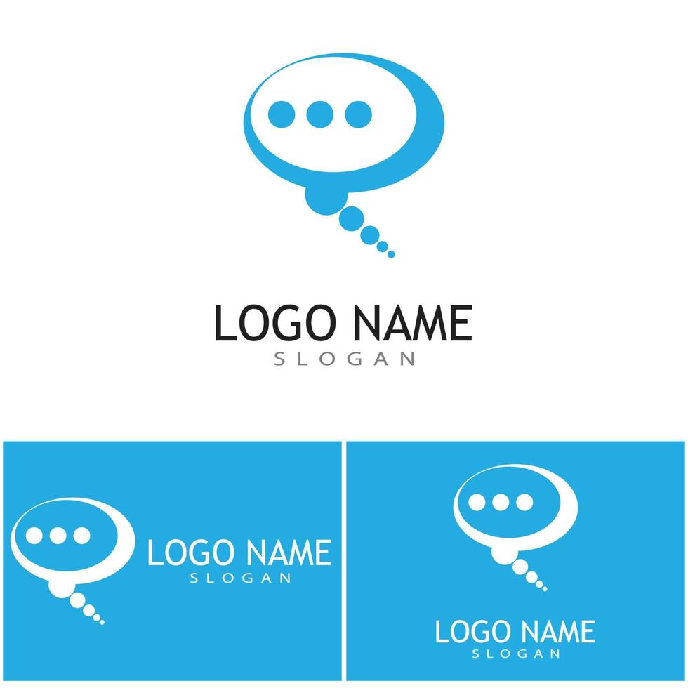 Speech bubble Logo template vector illustration