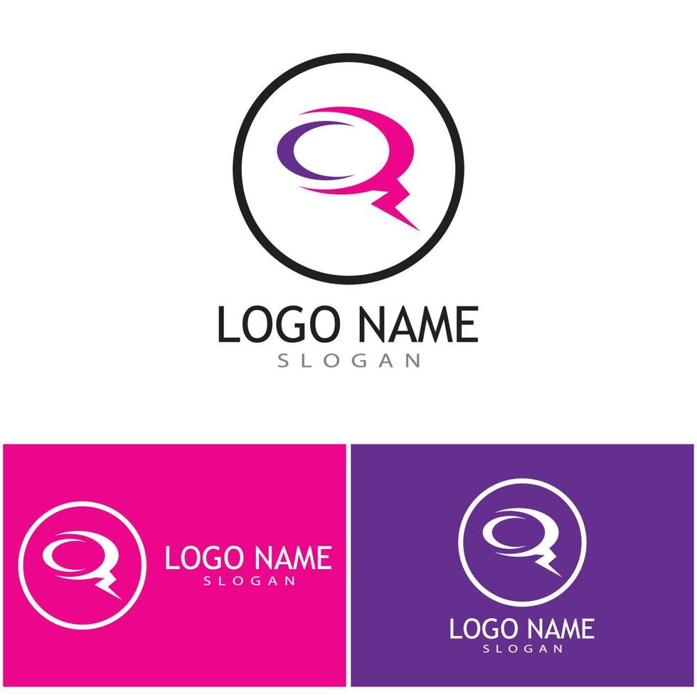 Speech bubble Logo template vector illustration