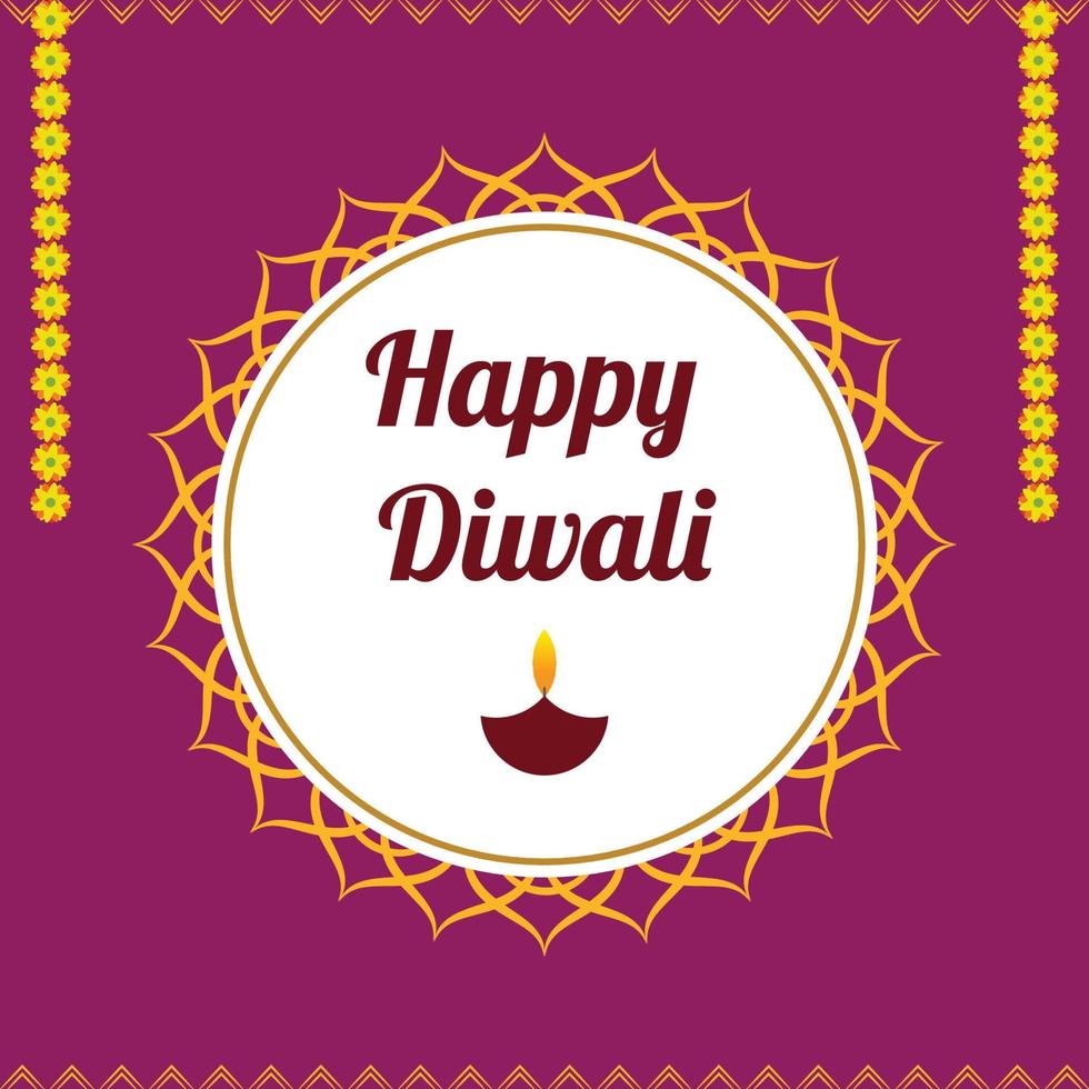 feliz diwali vector libre