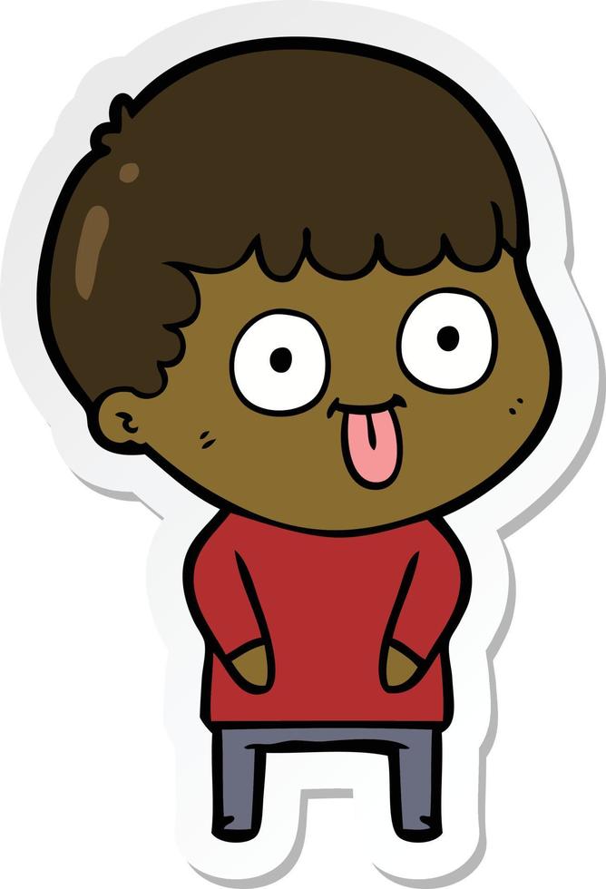 sticker of a cartoon dumb kid 11748467 Vector Art at Vecteezy sticker of a cartoon dumb kid 11748467 Vector Art at Vecteezy