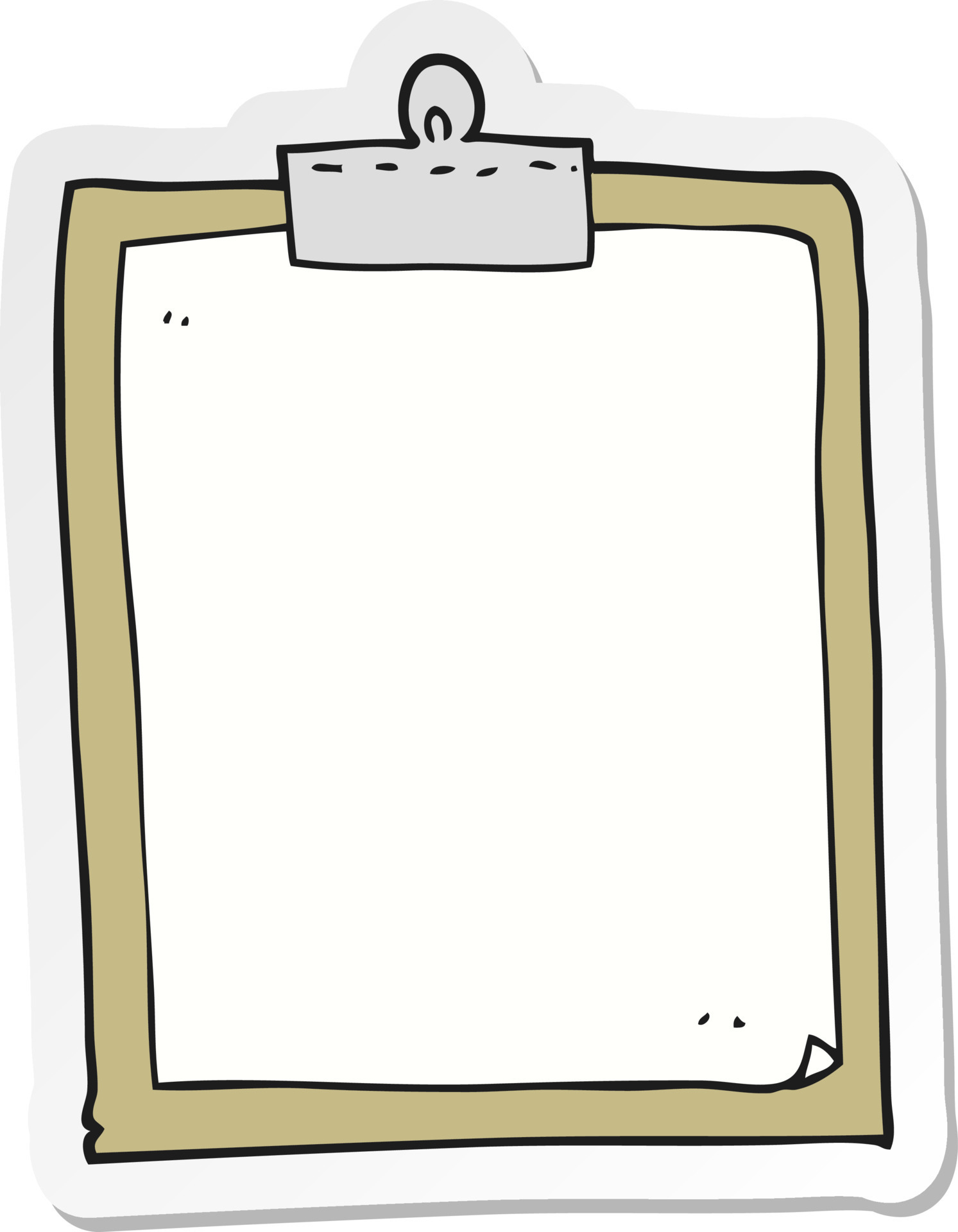 Sticker Of A Cartoon Clipboard 11748790 Vector Art At Vecteezy thad-coker