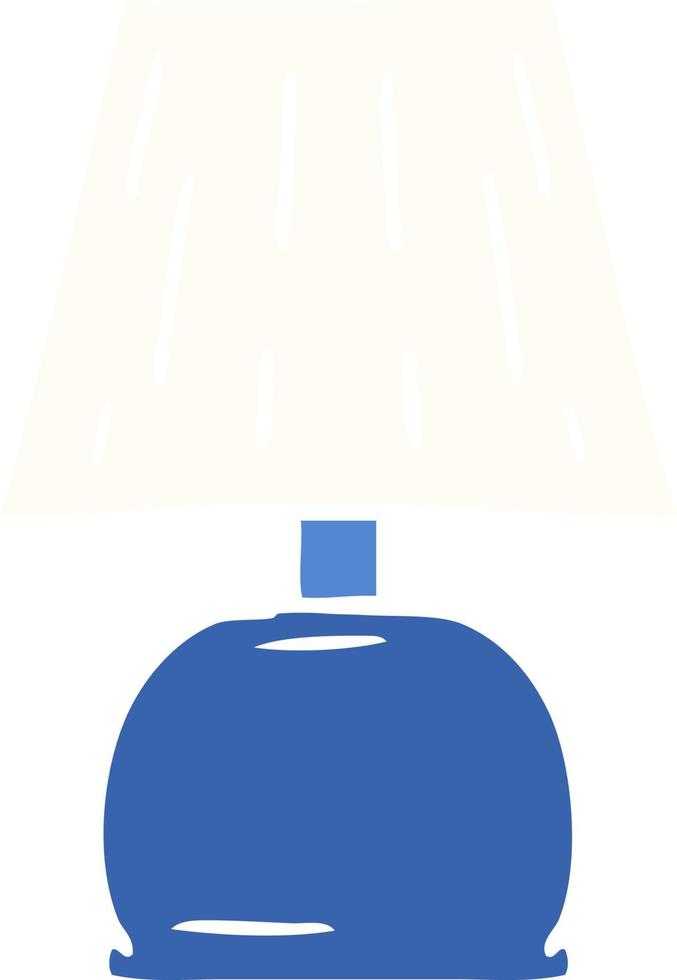 cartoon doodle of a bed side lamp vector