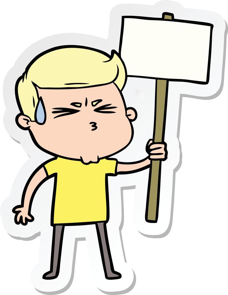 sticker of a cartoon man sweating 11749253 Vector Art at Vecteezy sticker of a cartoon man sweating 11749253 Vector Art at Vecteezy