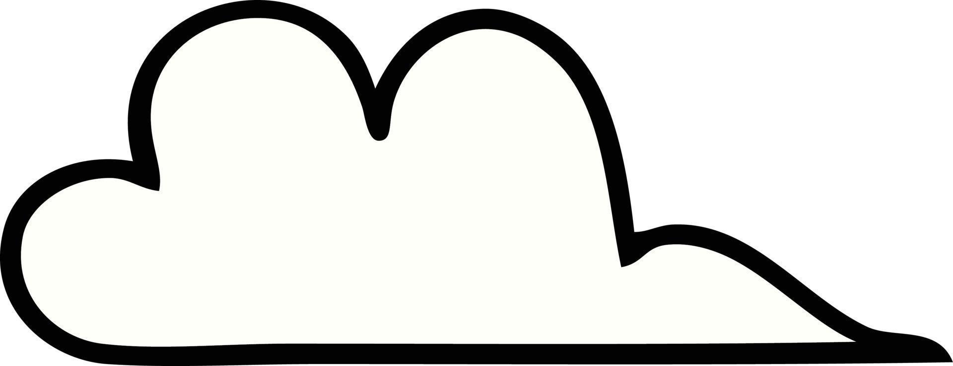 cute cartoon cloud vector