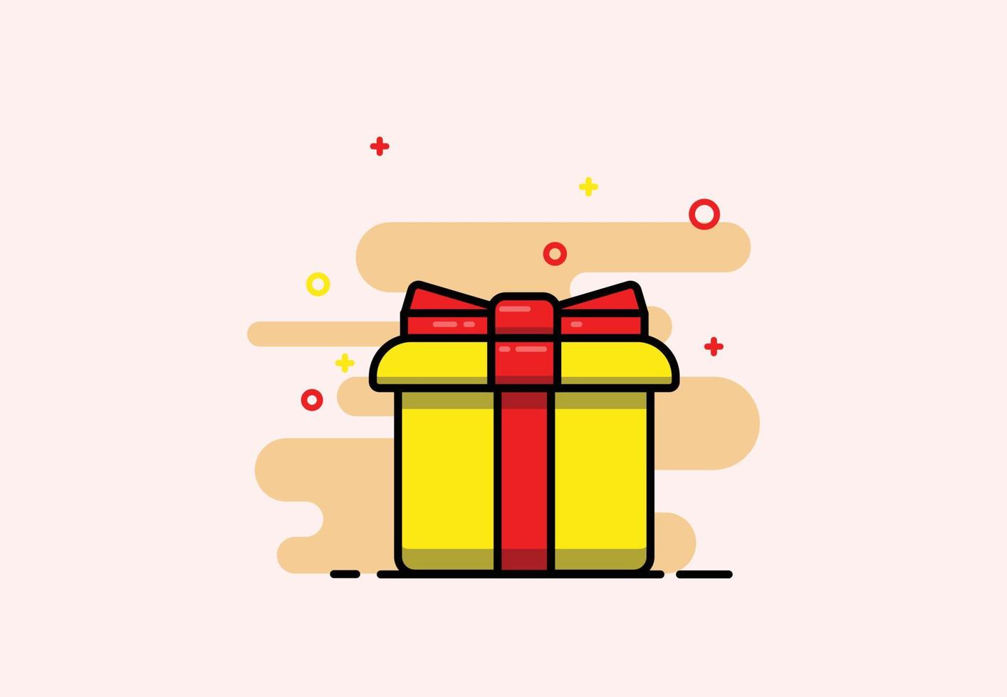 caja de regalo ilustracion vector