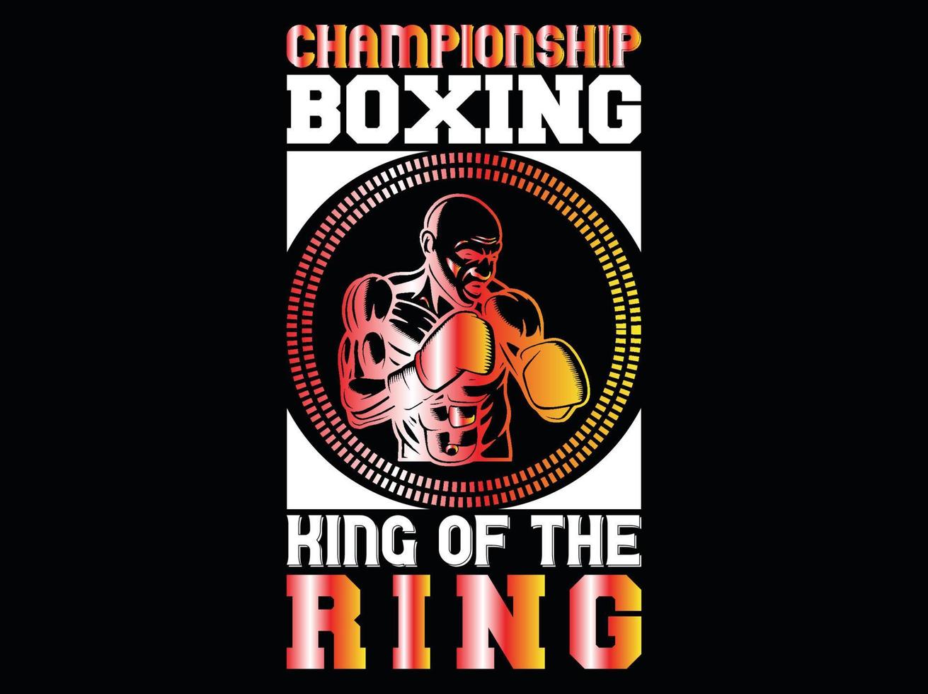 Boxing t-shirt design vector