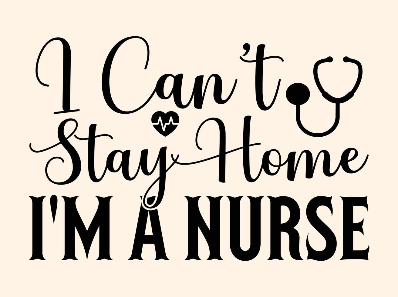 Nurse  t-shirt design vector