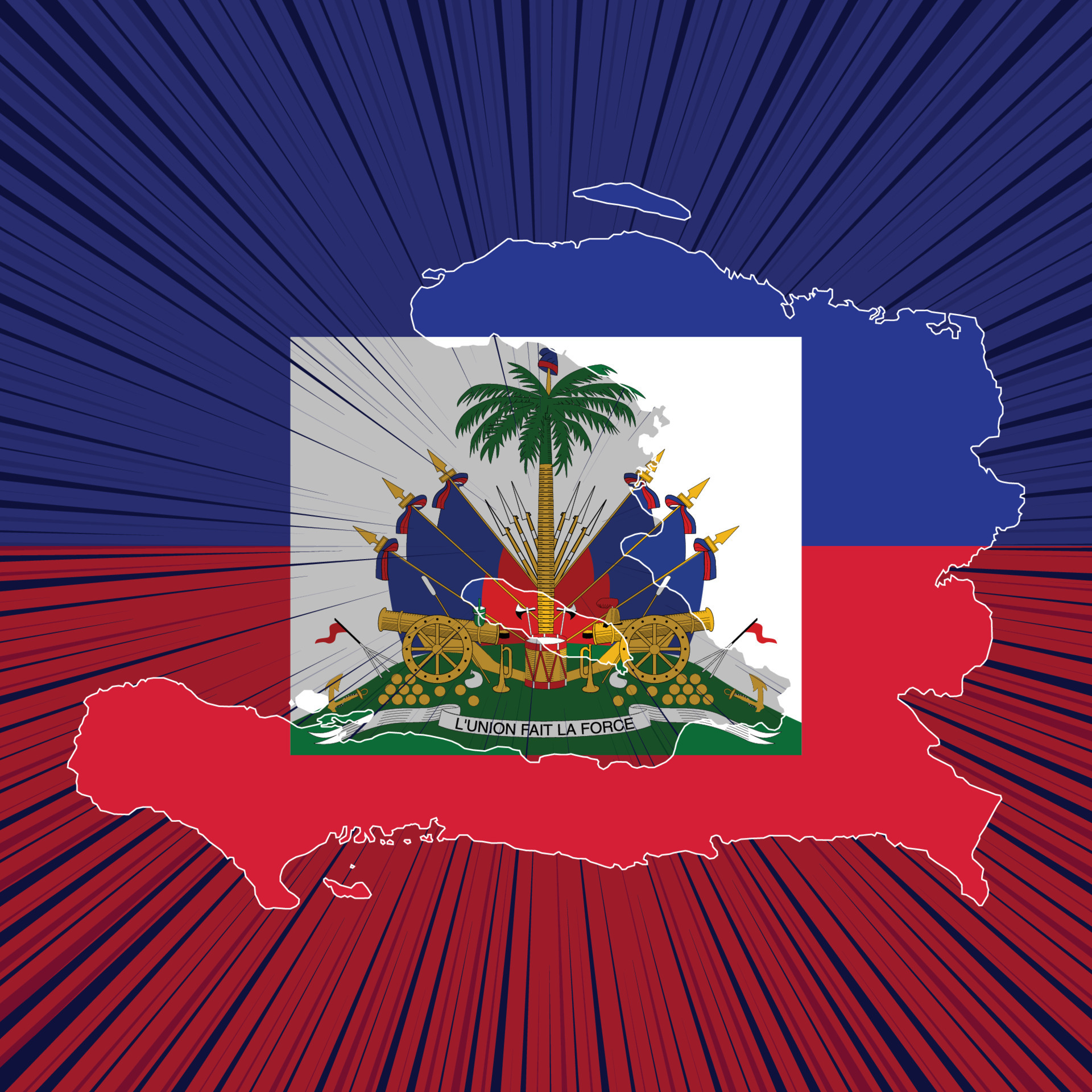 Haiti Independence Day Map Design 11751786 Vector Art at Vecteezy