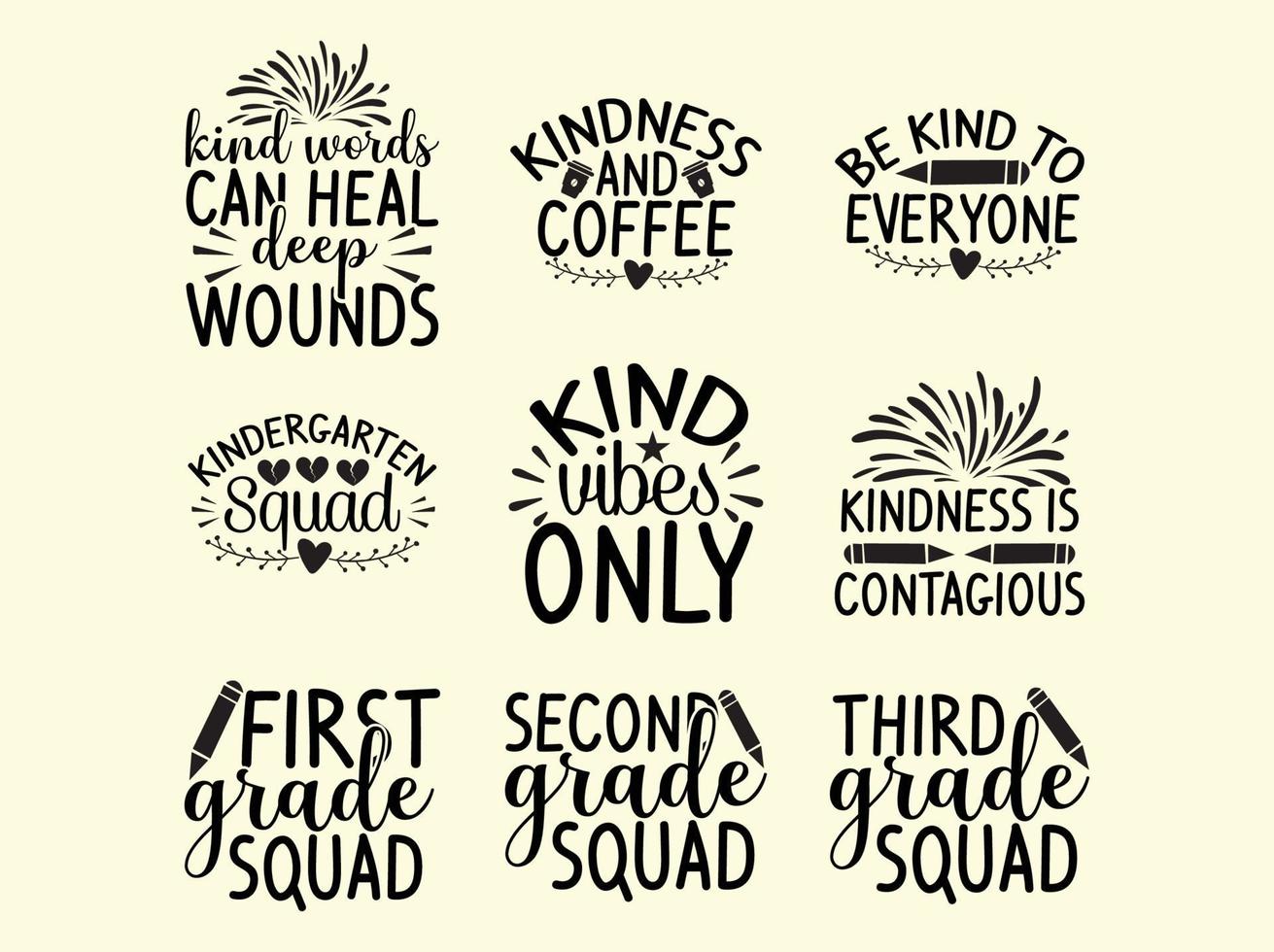 Teacher t-shirt design bundle vector