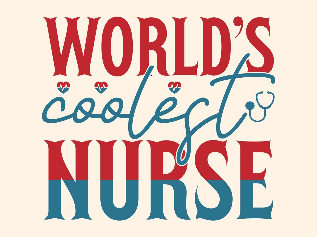 Nurse  t-shirt design vector