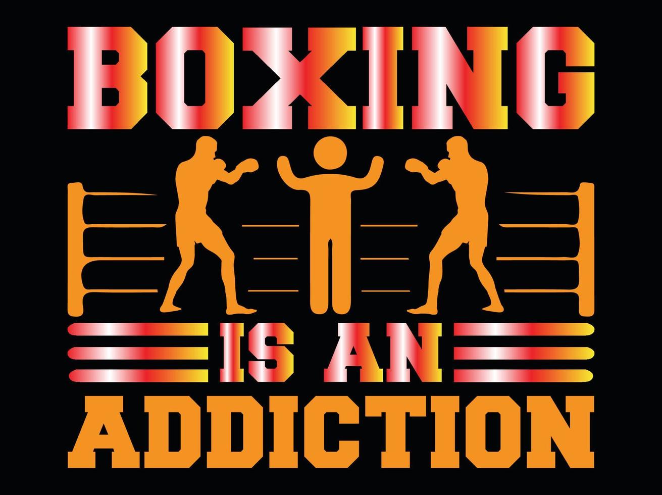 Boxing t-shirt design vector