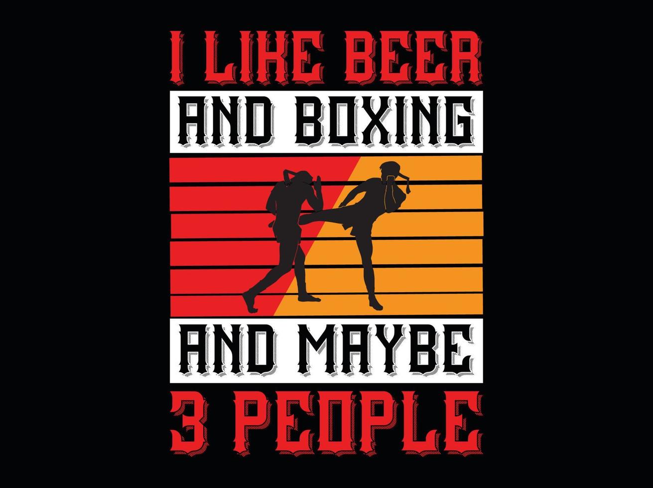 diseño de camiseta de boxeo vector