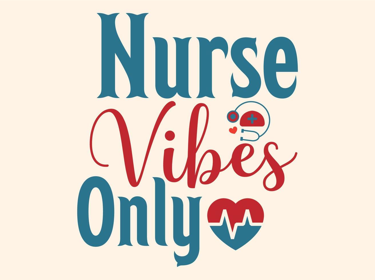 Nurse  t-shirt design vector