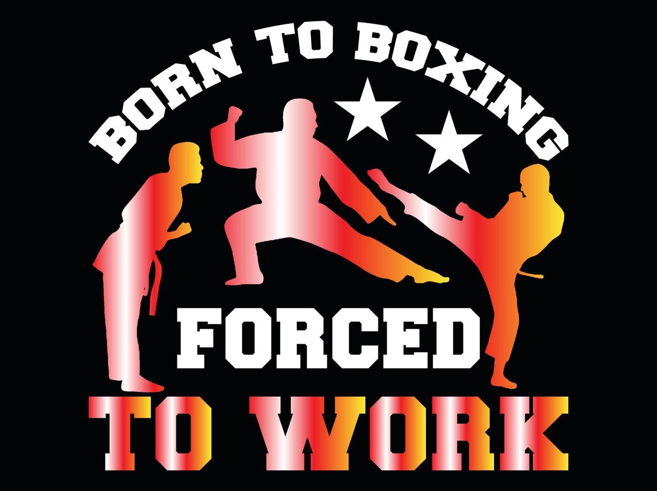 Boxing t-shirt design vector