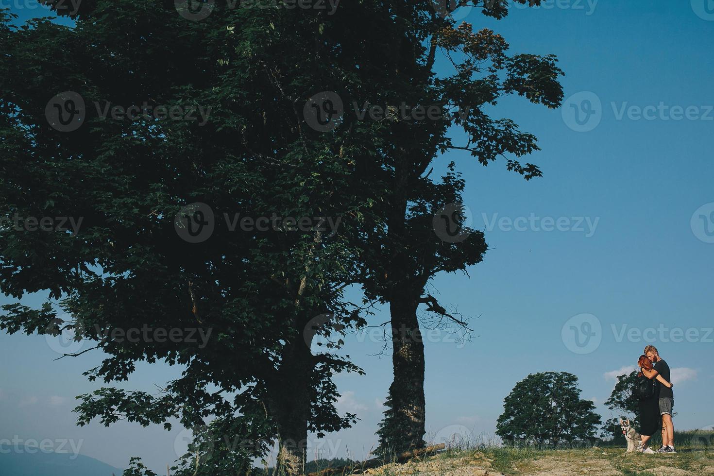 Photo of a couple in the mountains