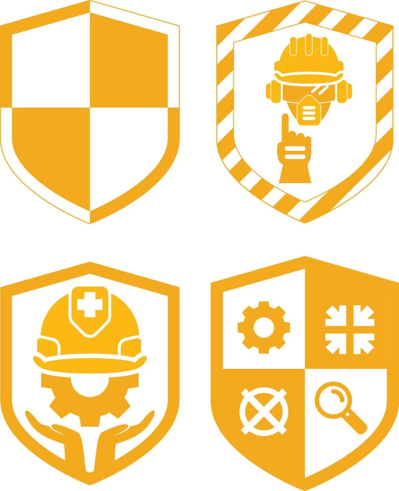 Safety logo icons vector