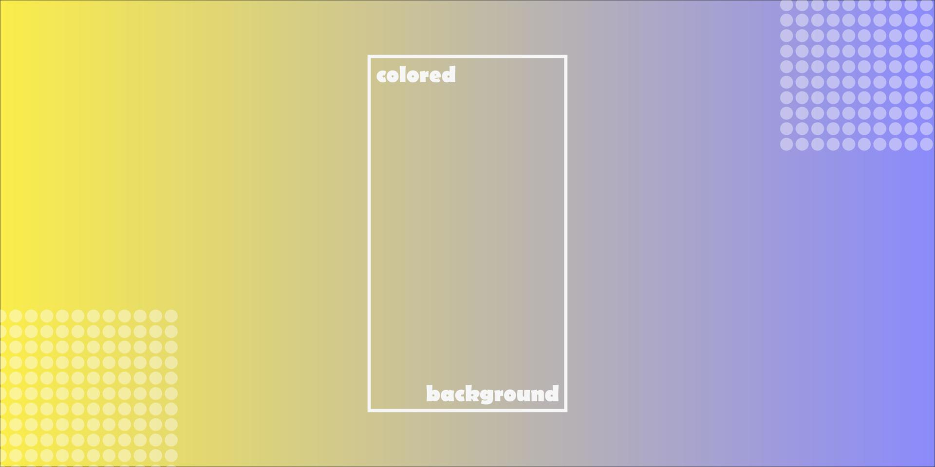 Set of horizontal abstract backgrounds with rectangle pattern in blue and yellow gradient colors. Collection of gradient textures with geometric ornaments. Flyer, banner, cover, poster or web design vector