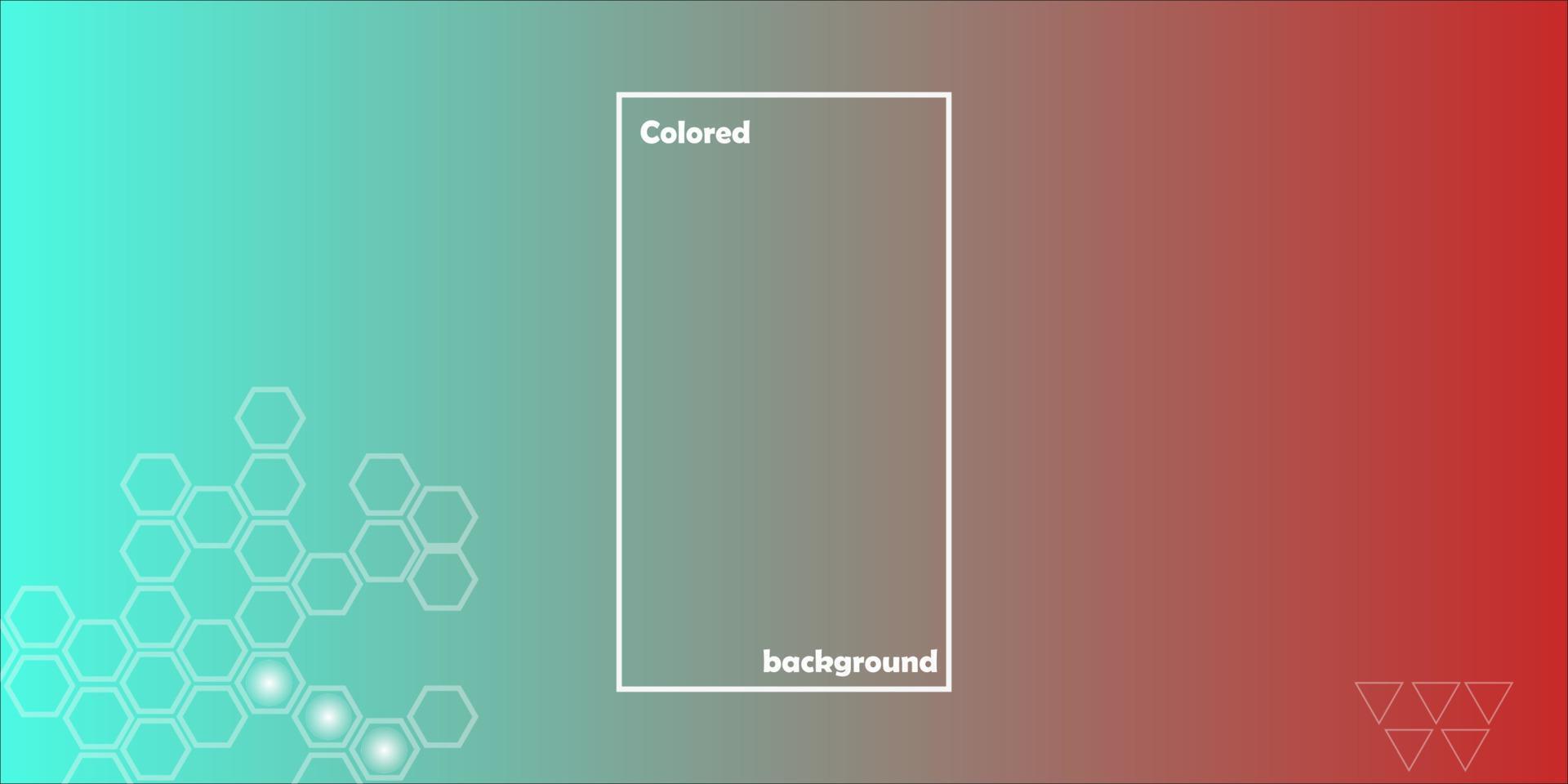 Set of horizontal abstract backgrounds with rectangle pattern in red and blue gradient colors. Collection of gradient textures with geometric ornaments. Flyer, banner, cover, poster or web design. vector
