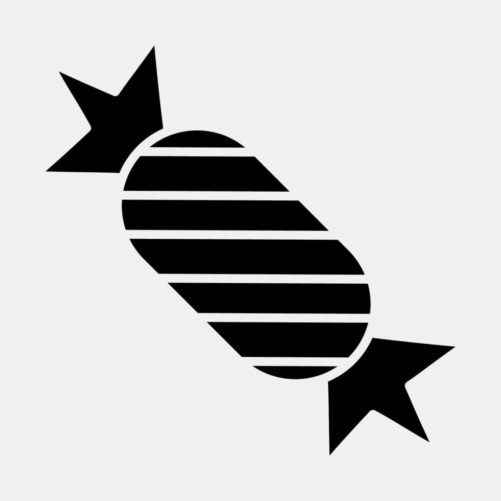 Icon candy.Icon in glyph style. Suitable for prints, poster, flyers, party decoration, greeting card, etc. vector