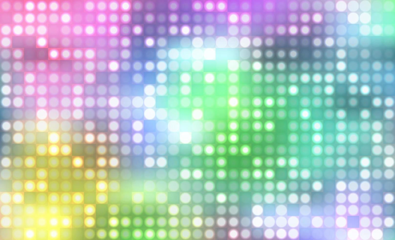 Vector abstract background of colorful glowing dots. Pattern of simple geometric shapes, wallpaper