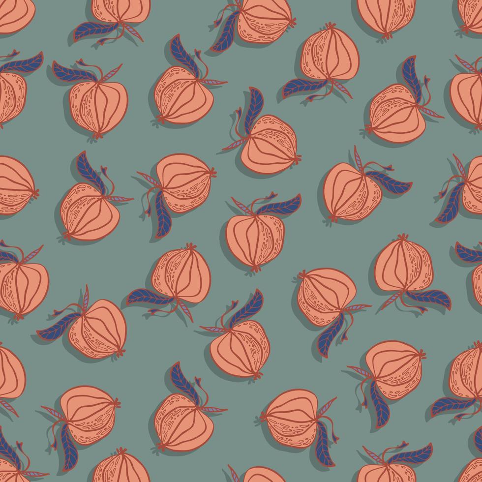 apples fruit vector seamless pattern