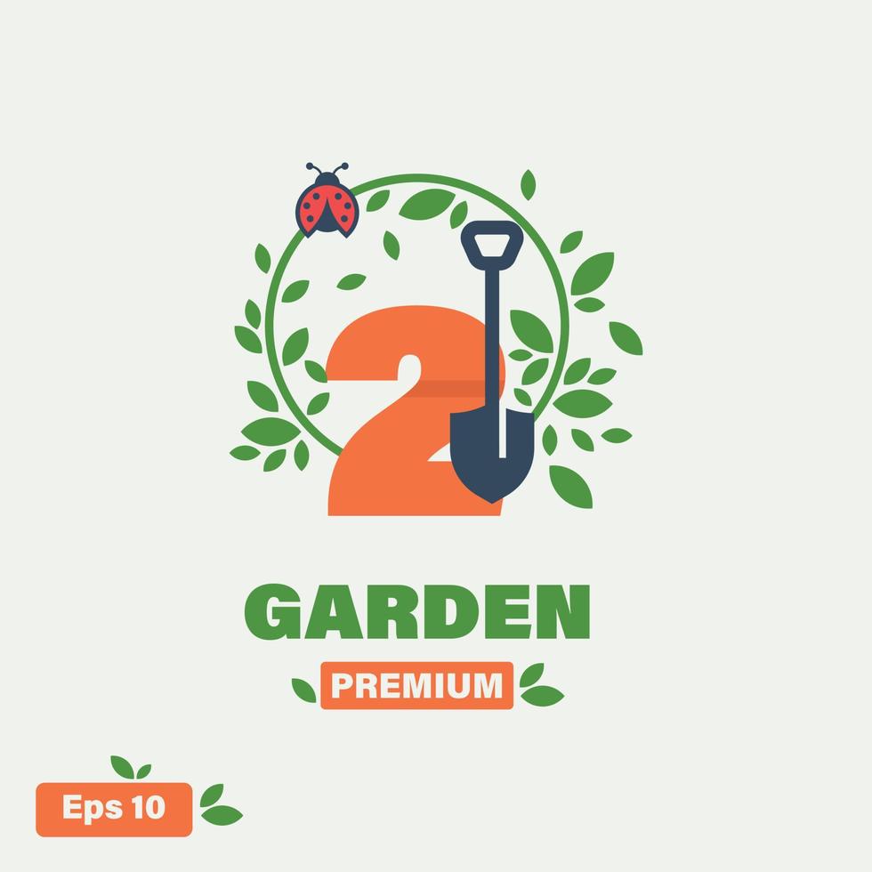 Garden Numeric 2 Logo vector