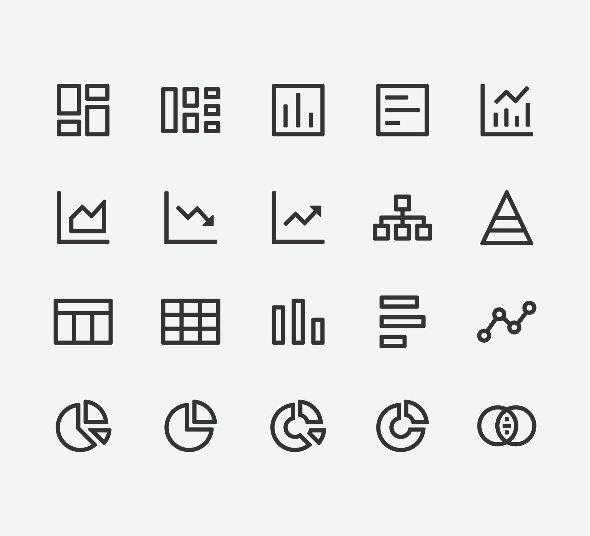 Diagram and chart icon. Business diagrams icon symbol. Diagram and