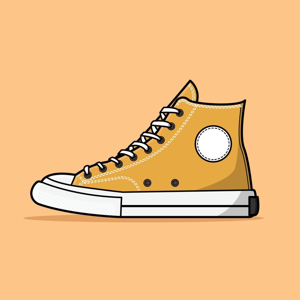 illustration of old school shoes vector