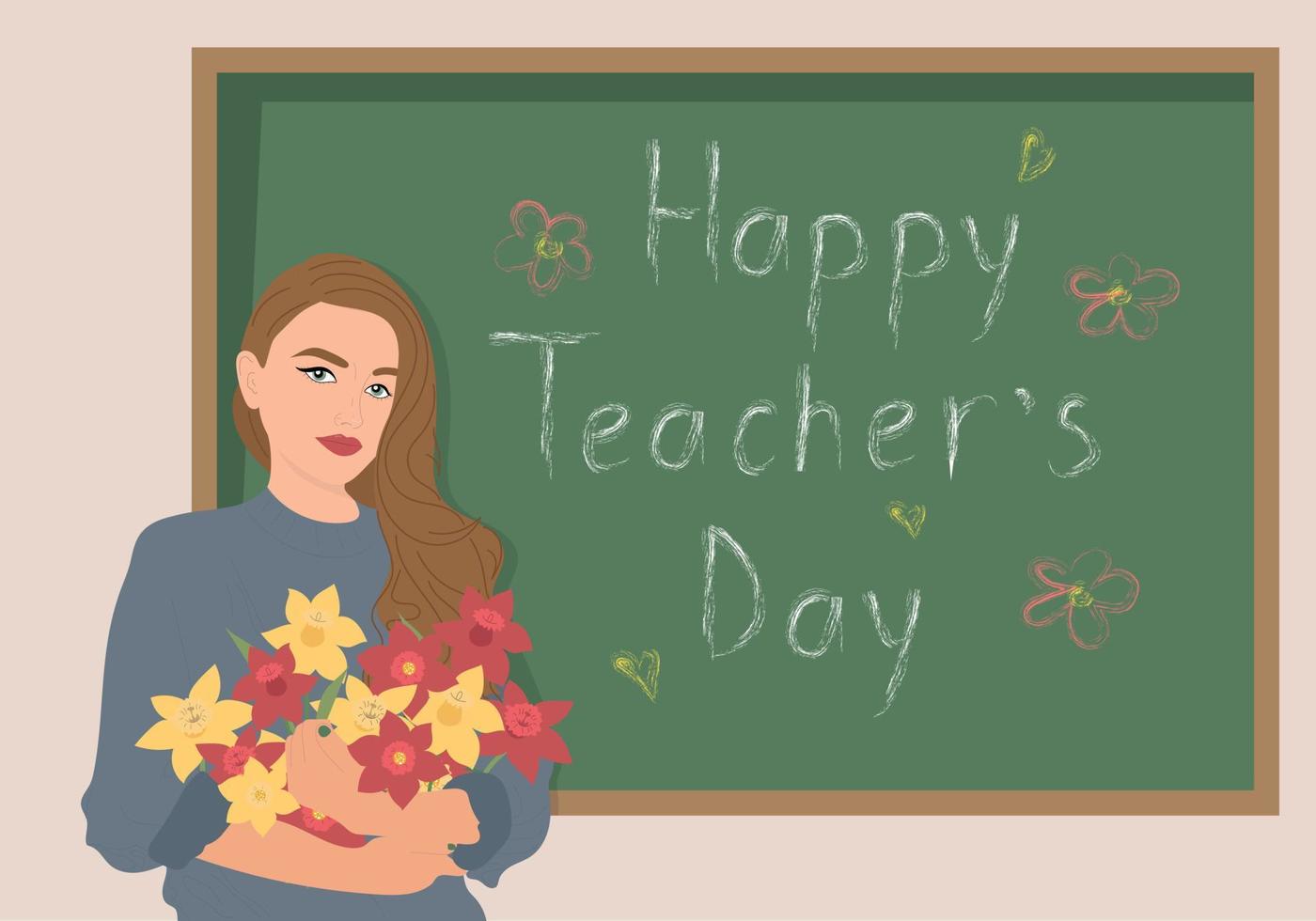 Happy Teacher's Day vector