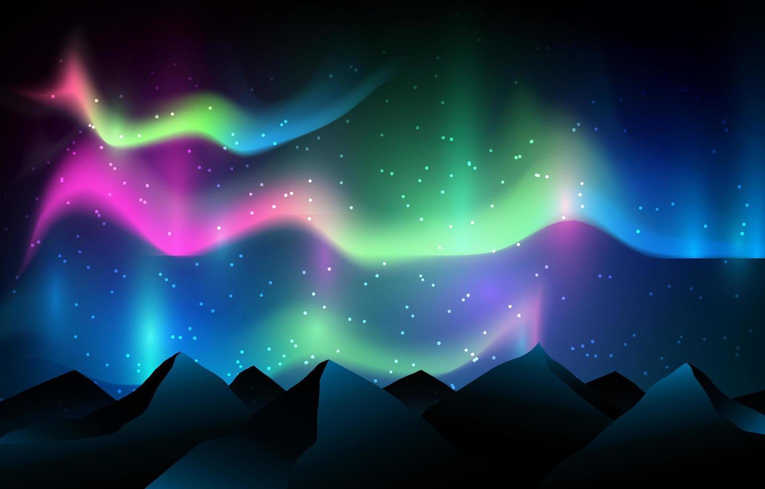 Nothern Light Background vector